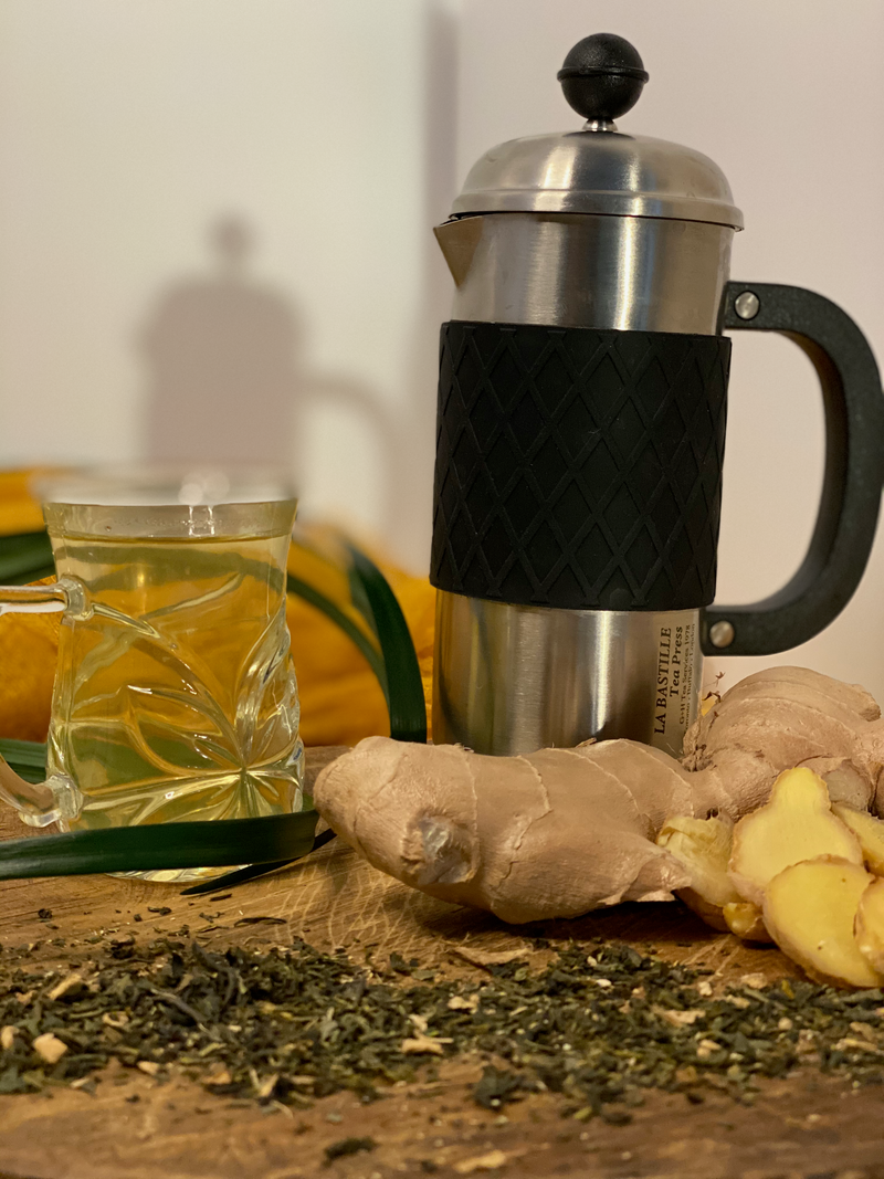 Ginger Green Tea OptimumZeal.com